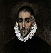 El Greco An Elderly Gentleman oil